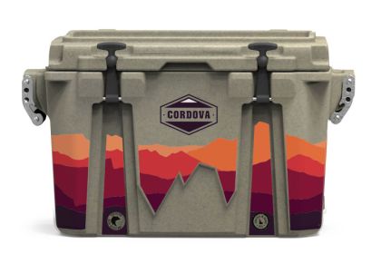 Full Wrap 28 qt Elements collection High Desert Cooler (Color: Sandstone, size: S)