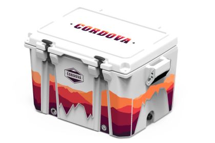 Full Wrap 48 qt Elements collection High Desert Cooler (Color: White, size: M)