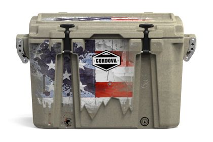 Lid Graphic 48 qt Americana Cooler (Color: Sandstone, size: M)