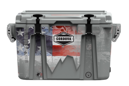 Lid Graphic 28 qt Americana Cooler (Color: Scree, size: S)