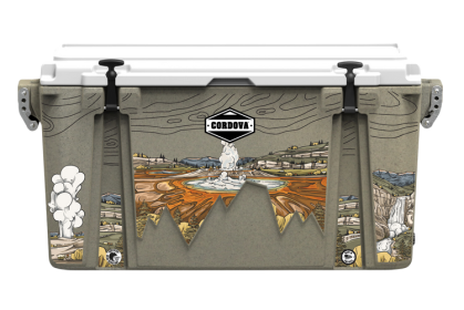 Cordova 88 qt cooler National Parks Collection - Yellowstone (Color: Sandstone, size: L)