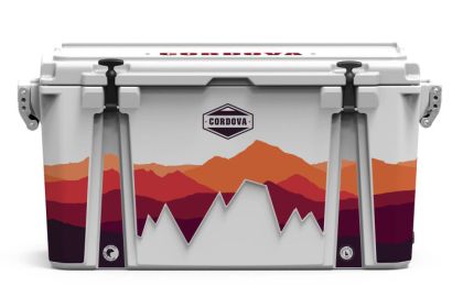 Full Wrap 88 qt Elements collection High Desert Cooler (Color: White, size: L)