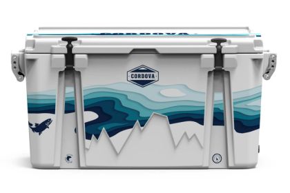 Full Wrap 88 qt Elements collection Whitewater Cooler (Color: White, size: L)
