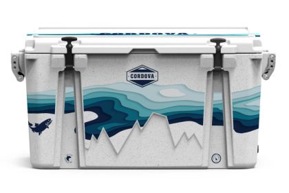 Full Wrap 88 qt Elements collection Whitewater Cooler (Color: Whitestone, size: L)
