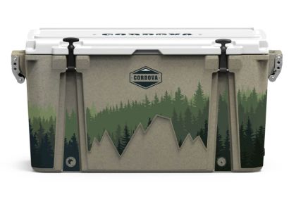 Full Wrap 88 qt Elements collection Woodland Cooler (Color: Sandstone, size: L)