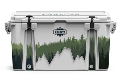 Full Wrap 88 qt Elements collection Woodland Cooler (Color: White, size: L)