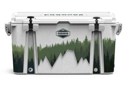 Full Wrap 88 qt Elements collection Woodland Cooler (Color: Whitestone, size: L)