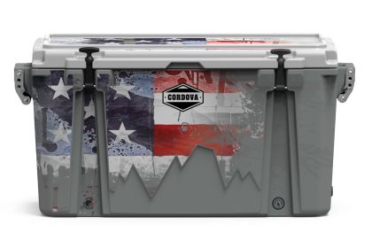 Lid Graphic 88 qt Americana Cooler (Color: Scree, size: L)