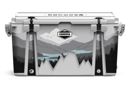 Full Wrap 88 qt Elements collection Ridgeline Cooler (Color: White, size: L)