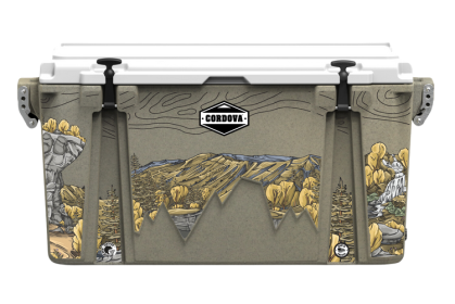 Cordova 88 qt cooler National Parks Collection - Smoky mountains (Color: Sandstone, size: L)
